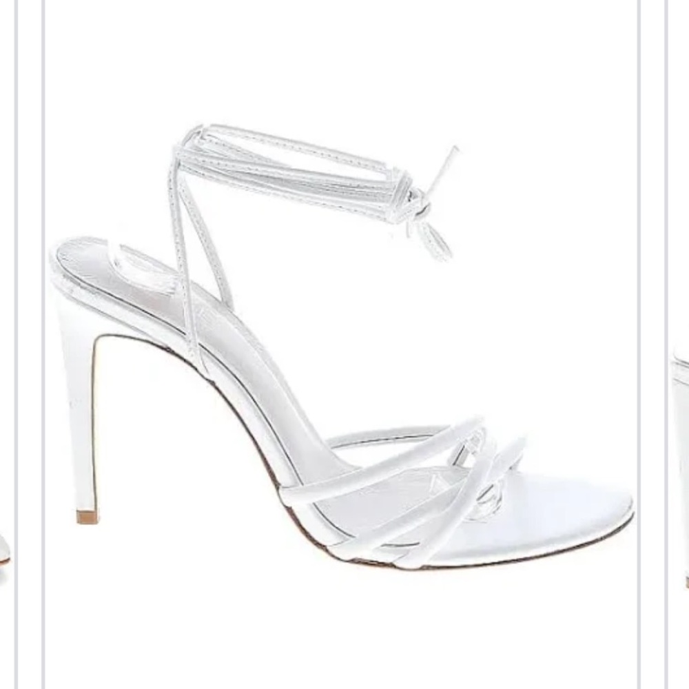 RAYE White Tie-Up Heels